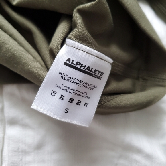 Alphalete Collective Crop Long Sleeve - Sage Green - Picture 7 of 9
